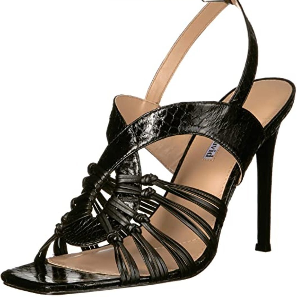 Charles David Womens Vibrant Leather Open Toe Dress Heels 5